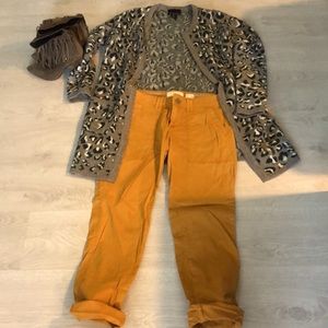 Anthropologie mustard yellow pants. Size 26